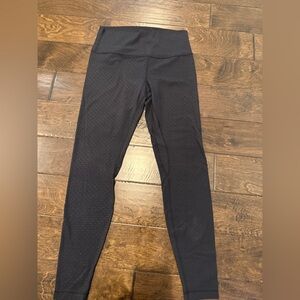 Lululemon Align Pant 25” Lattice Work Emboss Black Size 10